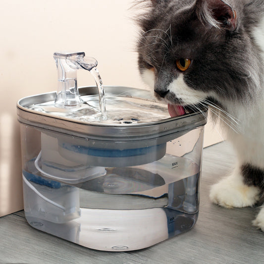 Fontaine Intelligente pour Chats et Chiens – Distributeur Automatique d’Eau en Acier Inoxydable