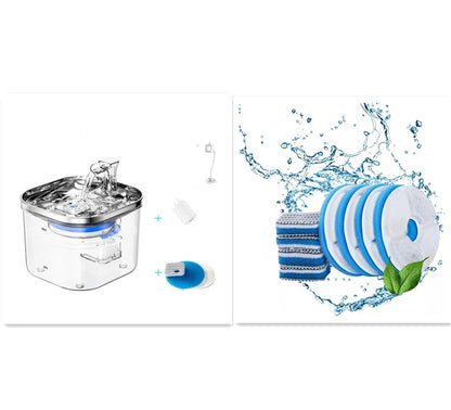 Fontaine Intelligente pour Chats et Chiens – Distributeur Automatique d’Eau en Acier Inoxydable