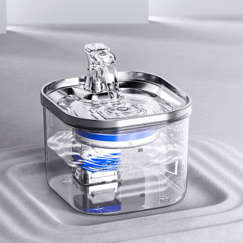 Fontaine Intelligente pour Chats et Chiens – Distributeur Automatique d’Eau en Acier Inoxydable