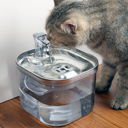 Fontaine Intelligente pour Chats et Chiens – Distributeur Automatique d’Eau en Acier Inoxydable